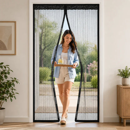 Cortina Magnética Anti-Mosquitos — Deixe Entrar o Ar Fresco, Não os Mosquitos.