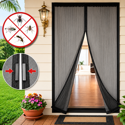 Cortina Magnética Anti-Mosquitos — Deixe Entrar o Ar Fresco, Não os Mosquitos.
