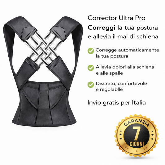 Corrector Ultra Pro | Correggi la tua postura e allevia il mal di schiena