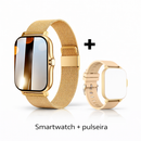 Smartwatch À Prova de Água com Chamadas e Mensagens, Monitorização do Sono, Contador de Passos e Notificações para iPhone e Android