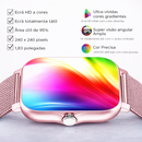 Smartwatch À Prova de Água com Chamadas e Mensagens, Monitorização do Sono, Contador de Passos e Notificações para iPhone e Android