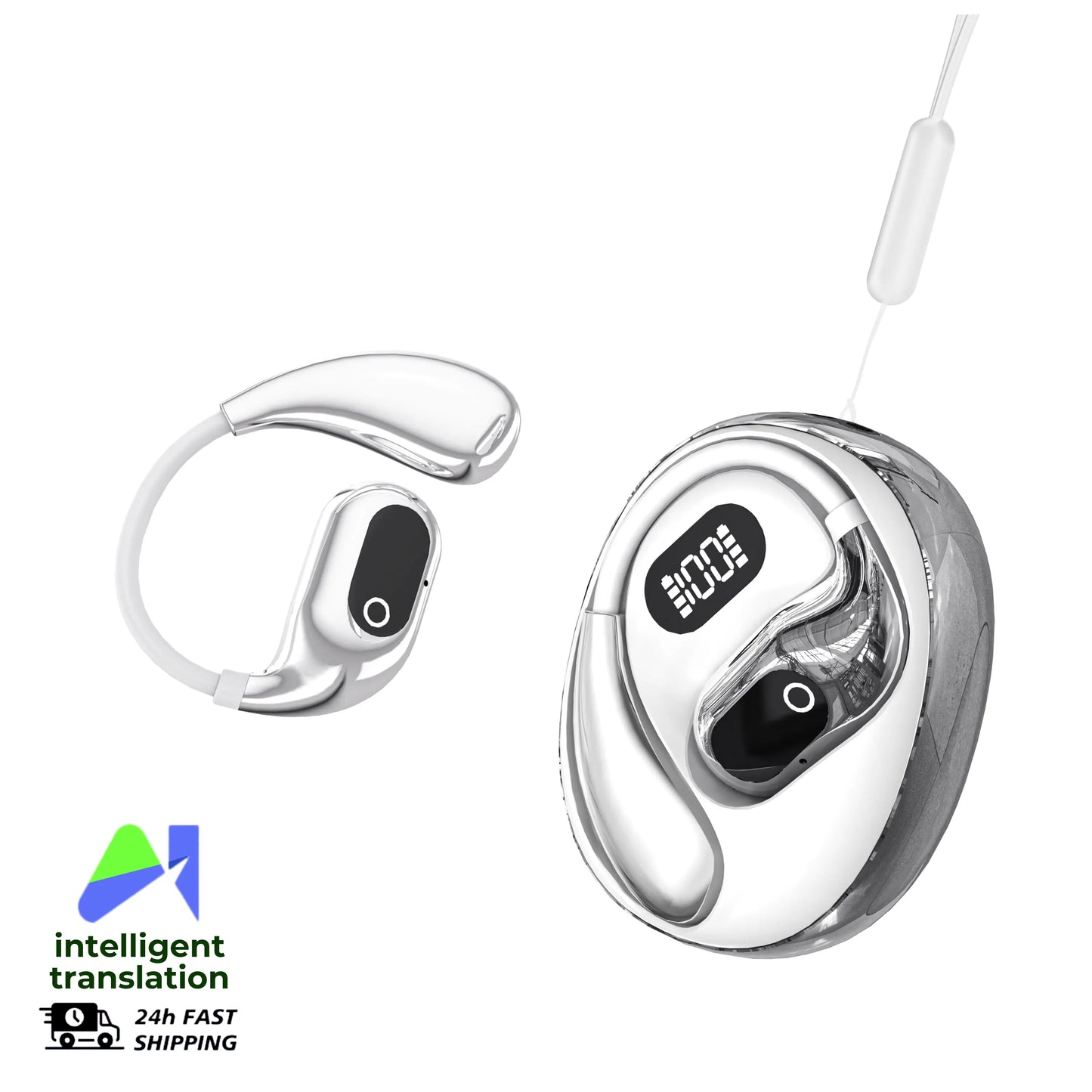 🎧 XG99 AI — 2 AURICULARES TRADUCTORES + CABLE DE CARGA + ¡REGALO EXCLUSIVO SOLO HOY! 🔥