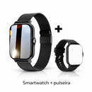 Smartwatch À Prova de Água com Chamadas e Mensagens, Monitorização do Sono, Contador de Passos e Notificações para iPhone e Android
