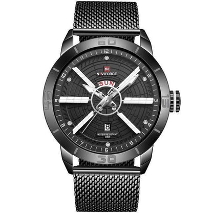 Relógio Luxury Naviforce Sport Masculino - Swiss Man relógio 026 AmploTech PRETO 